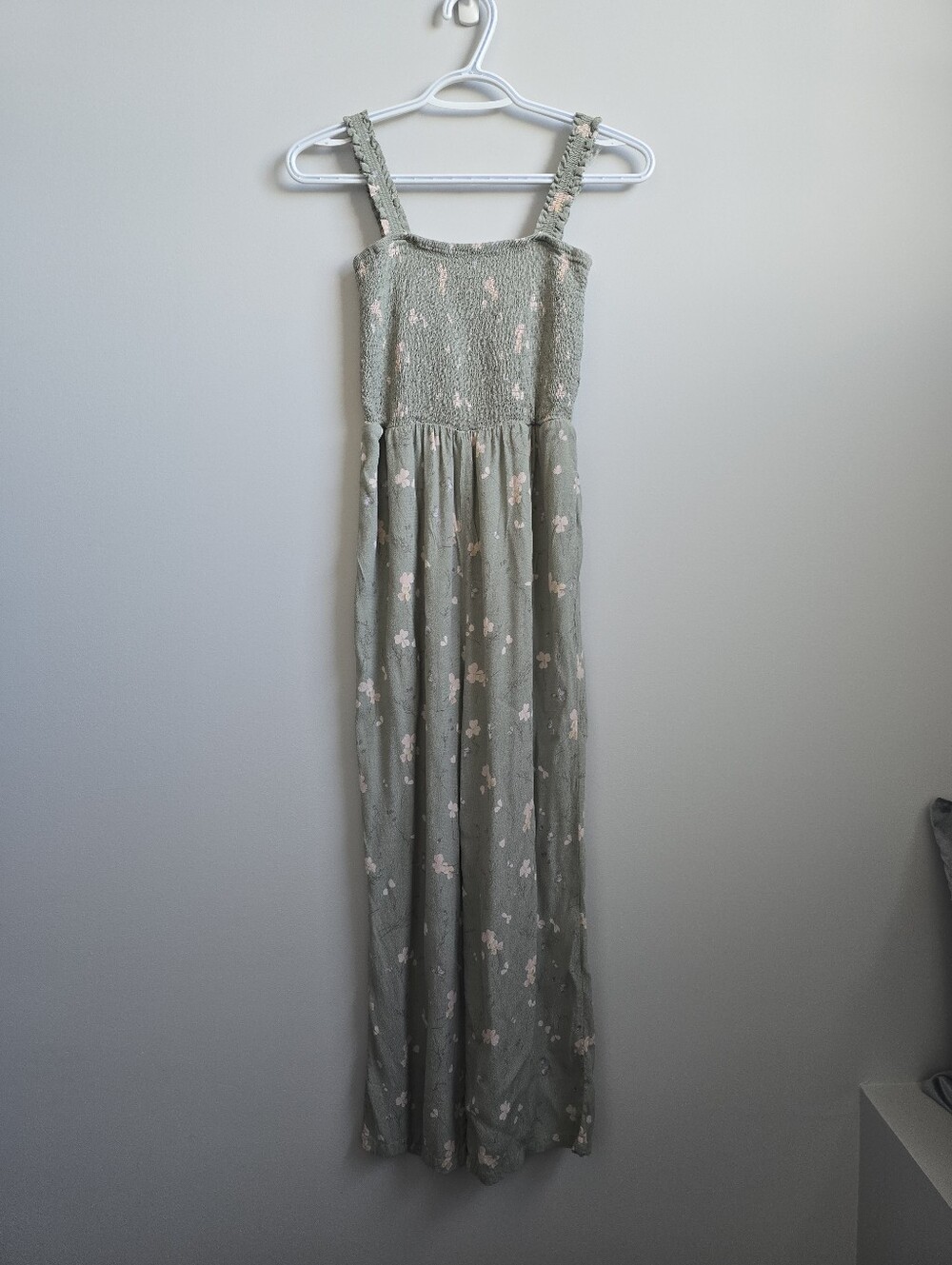 DexbSage Green Floral Romper